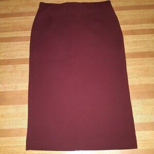Le Chateau Burgundy Pencil Skirt